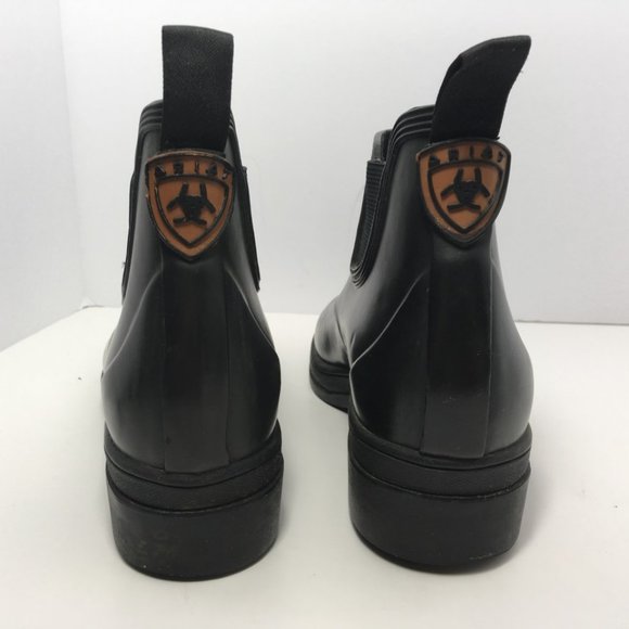 Vintage 1990s ARIAT Black Rain Boots - Picture 4 of 8